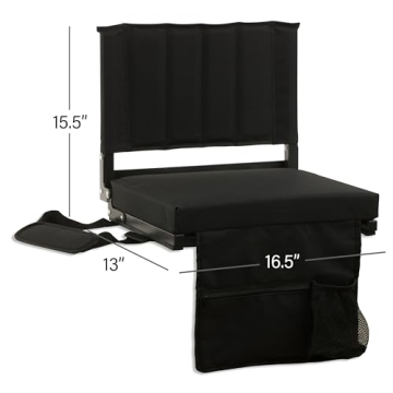 JST GAMEZ Comfortable Stadium Seat with Back Support