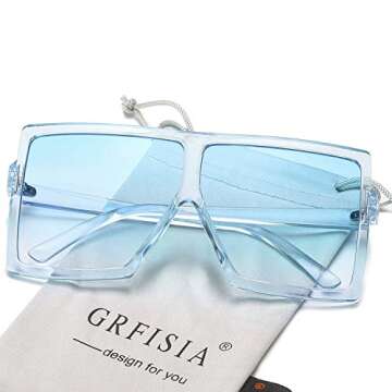 Stylish GRFISIA Oversized Sunglasses for All
