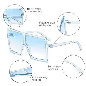 Stylish GRFISIA Oversized Sunglasses for All