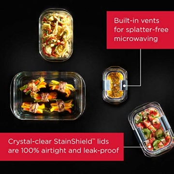 Rubbermaid Brilliance Glass Storage Containers Set of 3