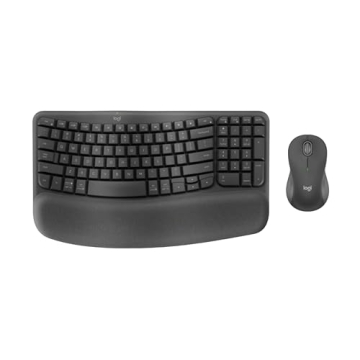 Logitech Wave Keys MK670 Combo - Ergonomic Wireless Keyboard with Mouse