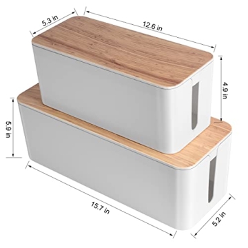 Cable Management Box Set for Stylish and Tidy Spaces