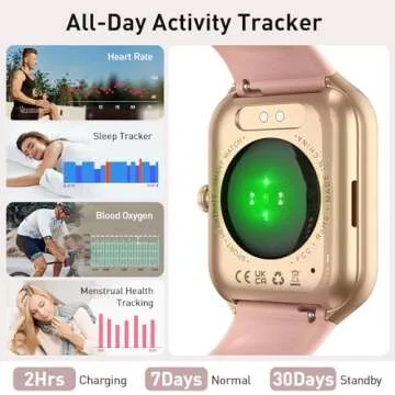 Smart Watch(Answer/Make Call), 2025 New Smartwatch for Men Women, 1.96" HD Fitness Watch with 110+ Sport Modes, Heart Rate, Sleep Monitor, Pedometer, IP68 Waterproof Activity Tracker for Android iOS