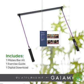 Gaiam Pilates Bar Kit - Home Fitness for Total Body Workout