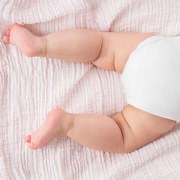 aden + anais Essentials Muslin Swaddle Blankets for Baby Girls and Boys, Newborn Receiving Blanket for Swaddling, 100% Cotton Baby Swaddle Wrap, 4 Pack, Doll