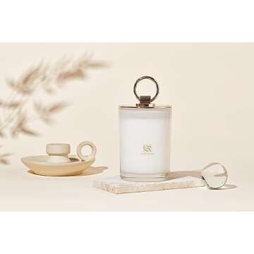 ESNA HOME Premium All-Natural Scented Candle Gift Set I Aromatherapy Candles for Home Scented I Elegant Candles Presents I Perfect Bedroom Decor for Women I Holiday Present for Christmas