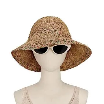 Chic Foldable Women Straw Sun Hat for Summer