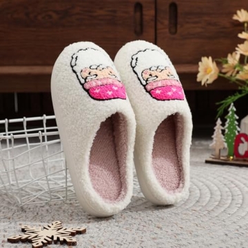 WIRETRAN Santa Claus Slippers Fun Festive Comfort