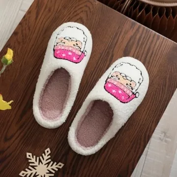WIRETRAN Santa Claus Slippers Fun Festive Comfort