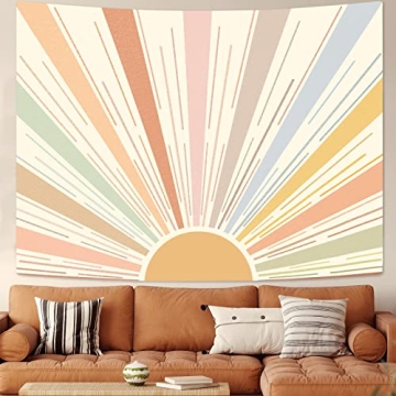 Kanuyee Boho Sun Tapestry Stylish Wall Hanging Decor