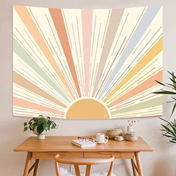 Kanuyee Boho Sun Tapestry Stylish Wall Hanging Decor