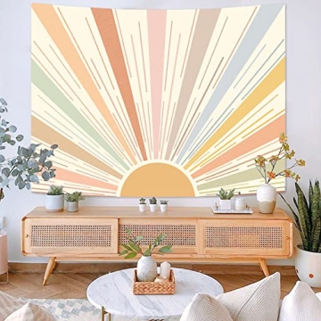 Kanuyee Boho Sun Tapestry Stylish Wall Hanging Decor