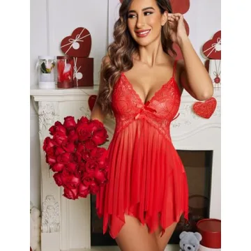 Avidlove Red Lace Babydoll Lingerie XS Size