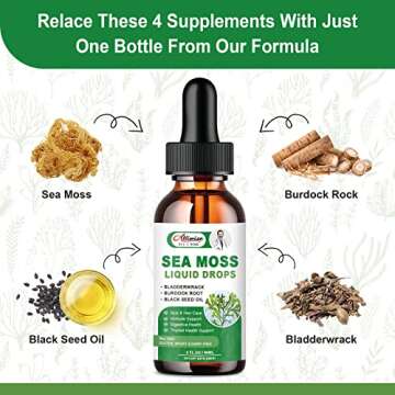 Alliwise Sea Moss Liquid Supports Energy & Immune Health