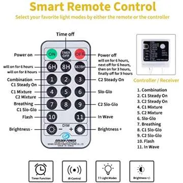 Brightown Curtain Lights 9.8X9.8 Feet 300 LED 11 Lighting Modes with Remote Control 2 Colors Hanging String Fairy Lights for Wall Bedroom Window Party Backdrop Lighting (Without Curtain)