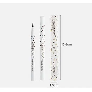 Freckle Pen 4 Colors Available, Natural Lifelike Freckle Makeup Pen, Waterproof Long Lasting Quick Dry - Light Brown, Natural Coffee, Chestnut, Dark Brown (2Pack) (3-Chestnut + 4-Dark Brown)