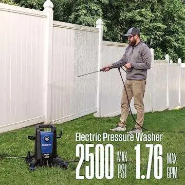 Westinghouse ePX3500 Electric Pressure Washer, 2500 Max PSI 1.76 Max GPM with Anti-Tipping Technology, Onboard Soap Tank, Pro-Style Steel Wand, 5-Nozzle Set, for Cars/Fences/Driveways/Home/Patios