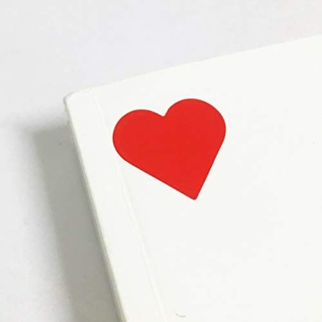 1200 Red Heart Stickers - Ideal for Crafting and Parties
