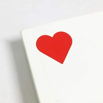 1200 Red Heart Stickers - Ideal for Crafting and Parties