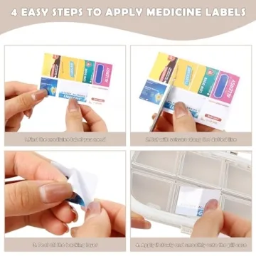 GIURKUU Foldable Moisture-Proof Pill Organizer for Travel