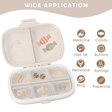 GIURKUU Foldable Moisture-Proof Pill Organizer for Travel