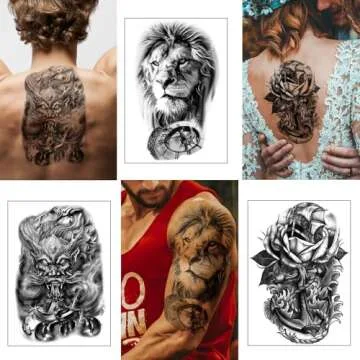 Yazhiji 36 Sheets Temporary Tattoo Stickers for Fun and Style