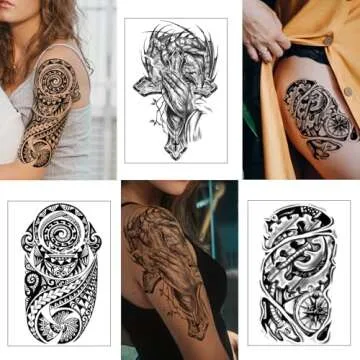Yazhiji 36 Sheets Temporary Tattoo Stickers for Fun and Style