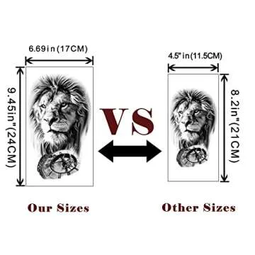 Yazhiji 36 Sheets Temporary Tattoo Stickers for Fun and Style