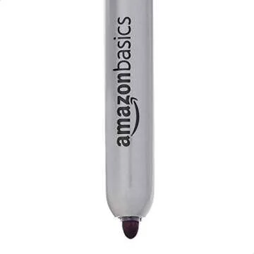 Amazon Basics Jumbo Retractable Permanent Markers - Assorted Colors, 6 Count