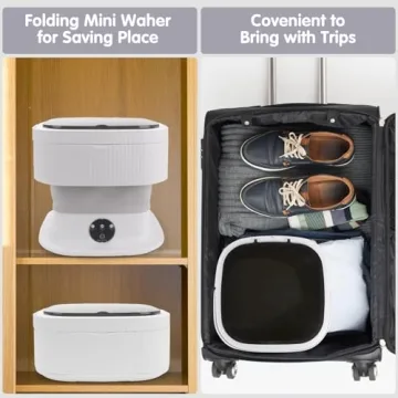 Portable Mini Washer and Dryer Combo for Travel and Home