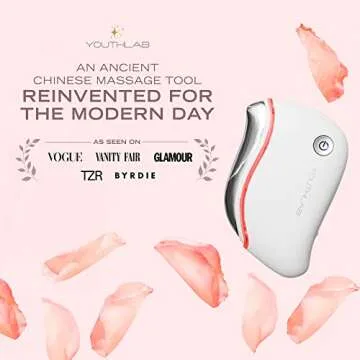 YouthLab ProSculpt Gua Sha, The Ultimate Skin ScrapingMassage Tool, Heat & Electric Vibration, Anti-...