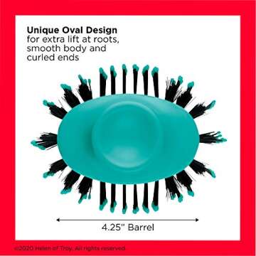 REVLON One Step Hair Dryer And Volumizer Hot Air Brush, Turquoise Volumizer, 1 Count