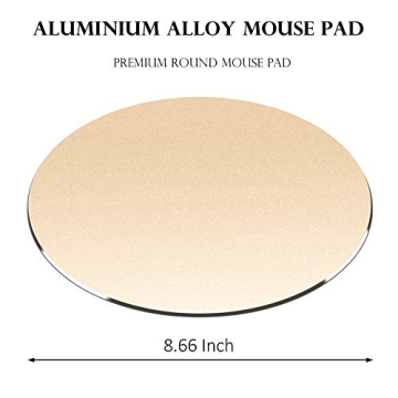 Premium Aluminum Mouse Pad - Sleek Rose Gold Design