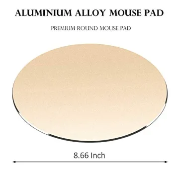 Premium Aluminum Mouse Pad - Sleek Rose Gold Design