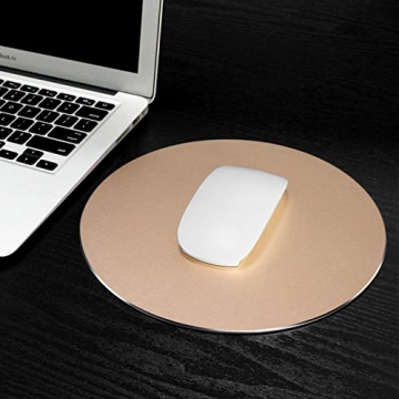 Premium Aluminum Mouse Pad - Sleek Rose Gold Design
