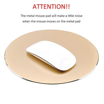 Premium Aluminum Mouse Pad - Sleek Rose Gold Design