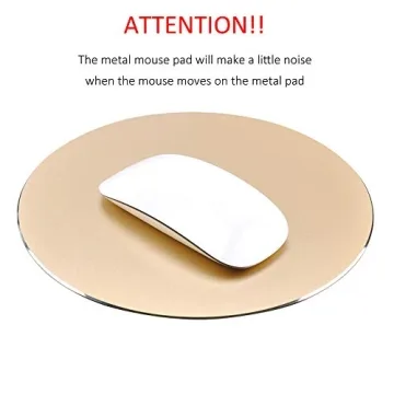 Premium Aluminum Mouse Pad - Sleek Rose Gold Design