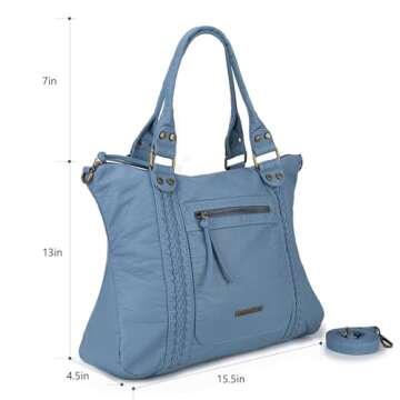 Montana West Washed Leather Hobo Bags for Women Soft Womens Purses and Handbags Crossbody Bags Work Tote Bags MWC-217JN