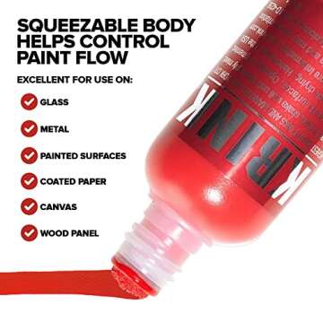 Krink K-60 Paint Marker Set - Vibrant 12 Color Art Markers