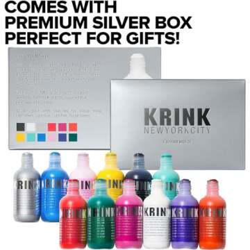 Krink K-60 Paint Marker Set - Vibrant 12 Color Art Markers