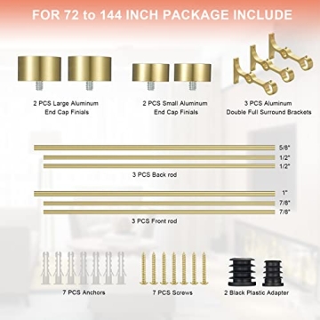 Stylish Lwiiom Double Curtain Rods for Modern Windows