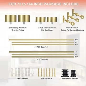 Stylish Lwiiom Double Curtain Rods for Modern Windows