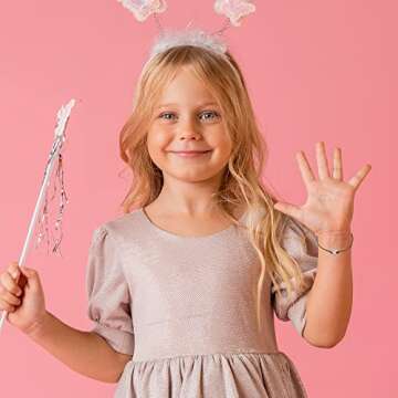 WATINC 9th Birthday Wish Bracelet, Adjustable Star Cord Bracelets with Make A Wish Cards, Friendship Simple Handmade Birthday Gift for Daughter Friends Sister