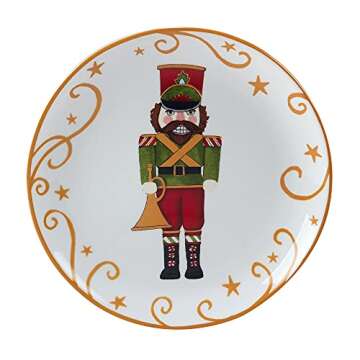 Certified International Holiday Magic Nutcracker Plates Set of 4