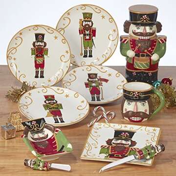 Certified International Holiday Magic Nutcracker Plates Set of 4