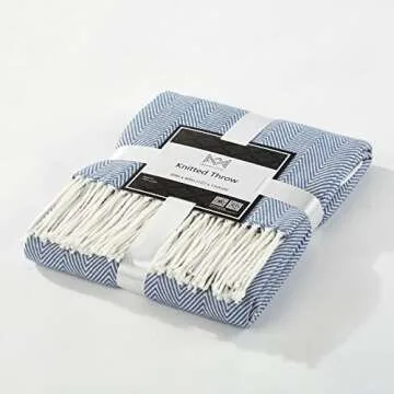 Merrylife Chenille Knitted Throw Blanket - Cozy & Stylish