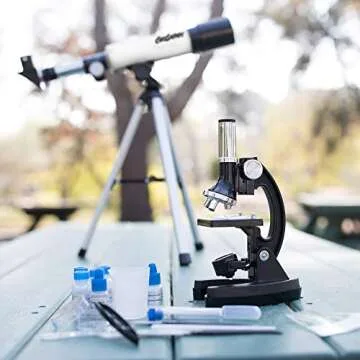 Educational Insights GeoSafari Telescope & Microscope Set, 2-in-1 Set, STEM Learning, Ages 8+