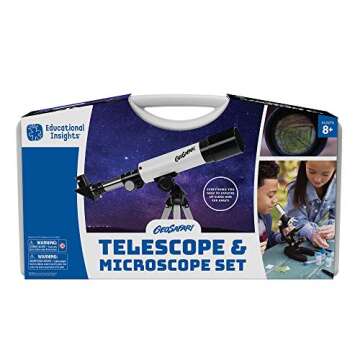 Educational Insights GeoSafari Telescope & Microscope Set, 2-in-1 Set, STEM Learning, Ages 8+
