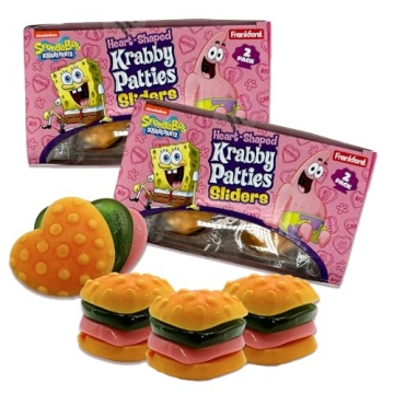 Heart-Shaped Krabby Patties Gummy Candy for Everyone