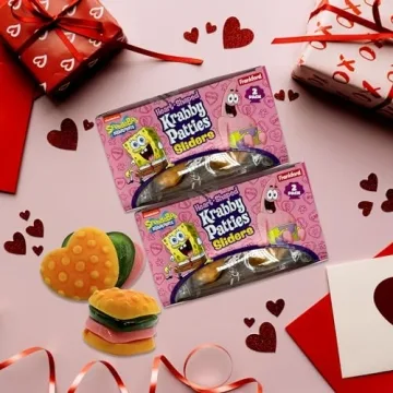 Heart-Shaped Krabby Patties Gummy Candy for Everyone